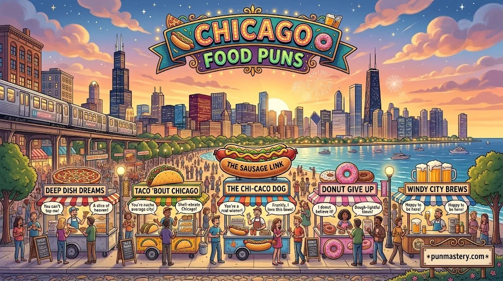 Chicago Food Puns
