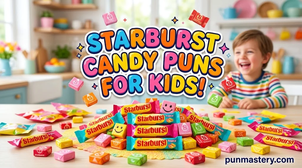 Starburst Candy Puns for Kids