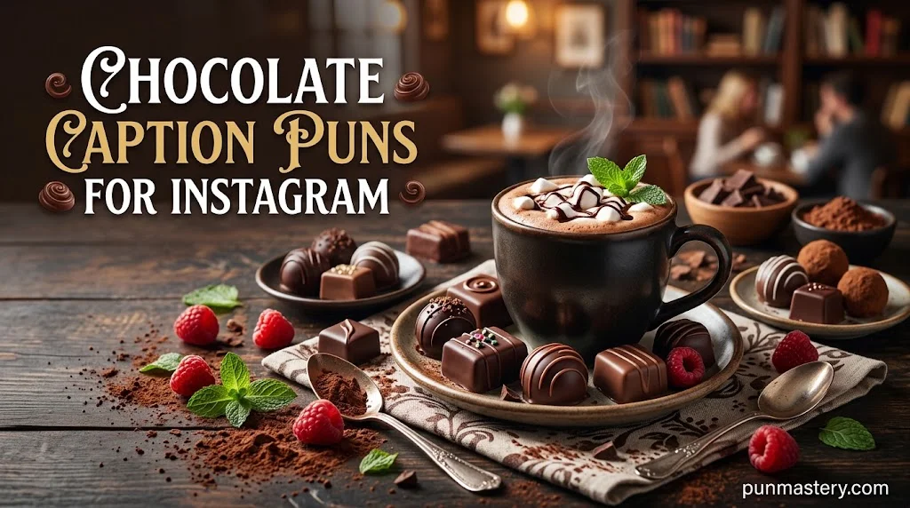 Chocolate Caption Puns for Instagram