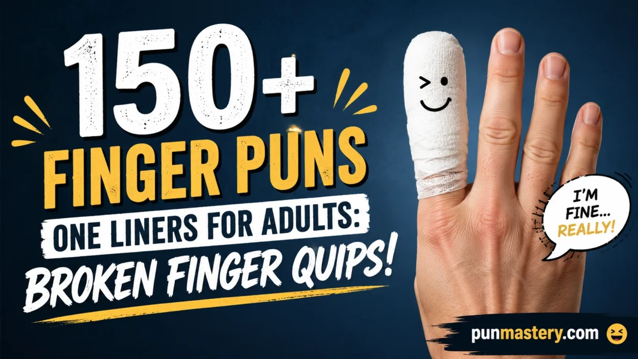 Finger Puns One Liners for Adults: Broken Finger Quips!
