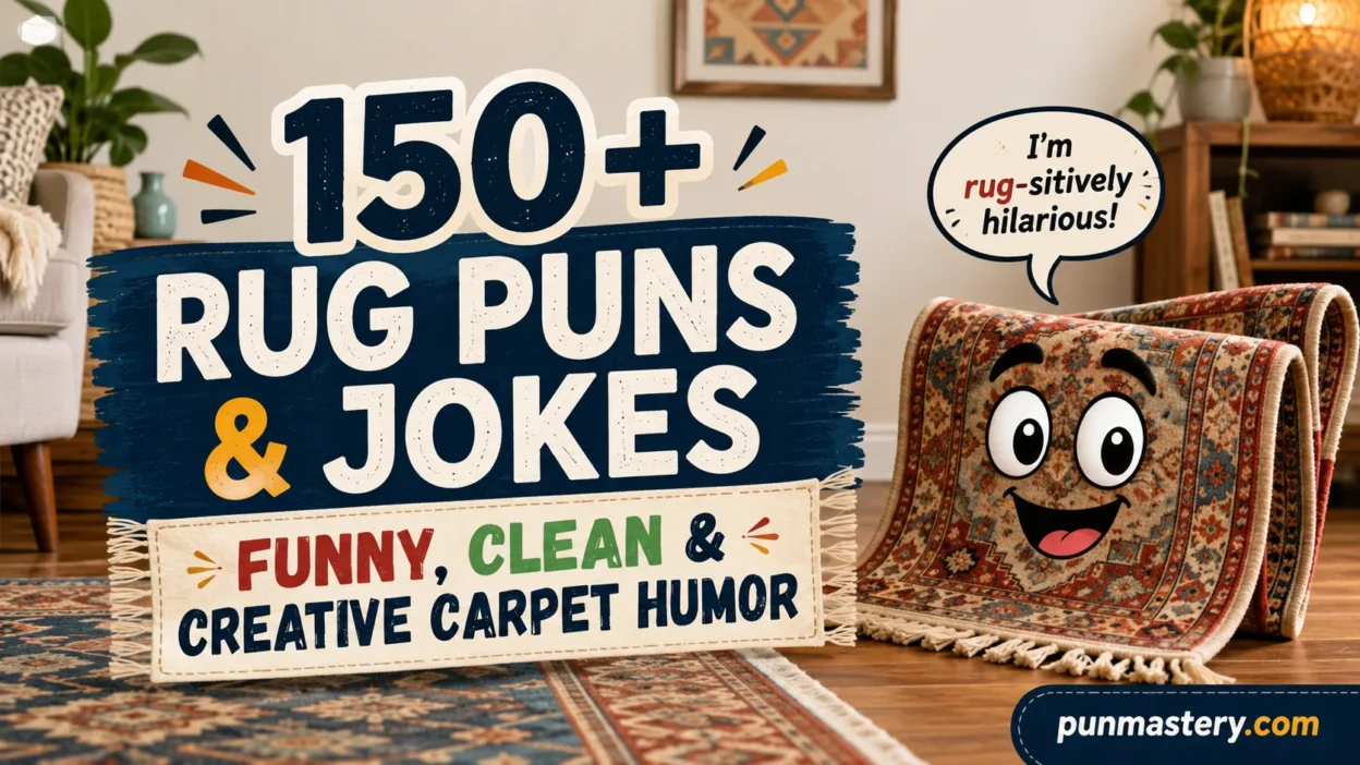 Rug Puns & Jokes – Funny, Clean & Creative Carpet Humor