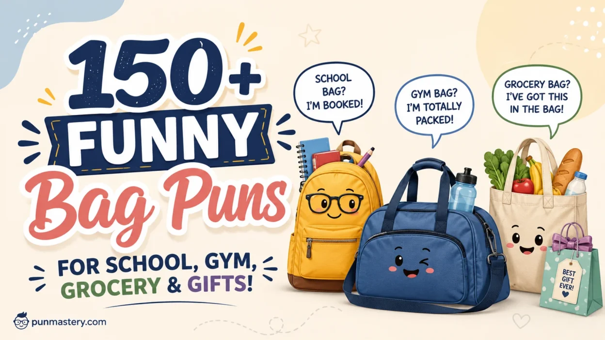 Funny Bag Puns for School, Gym, Grocery & Gifts!