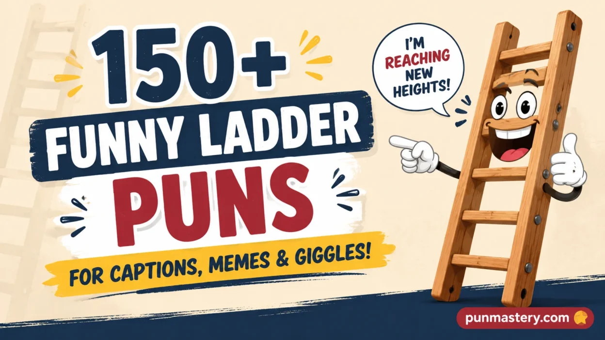 Funny Ladder Puns for Captions, Memes & Giggles!