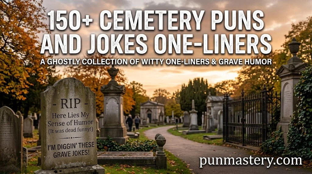 Cemetery Puns and Jokes One-Liners