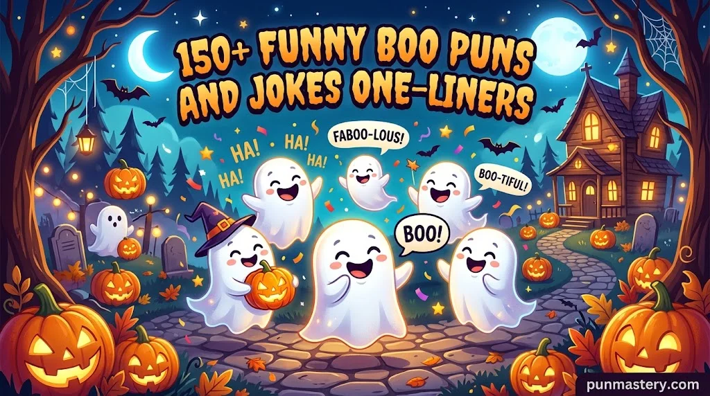 Funny Boo Puns and Jokes One-Liners