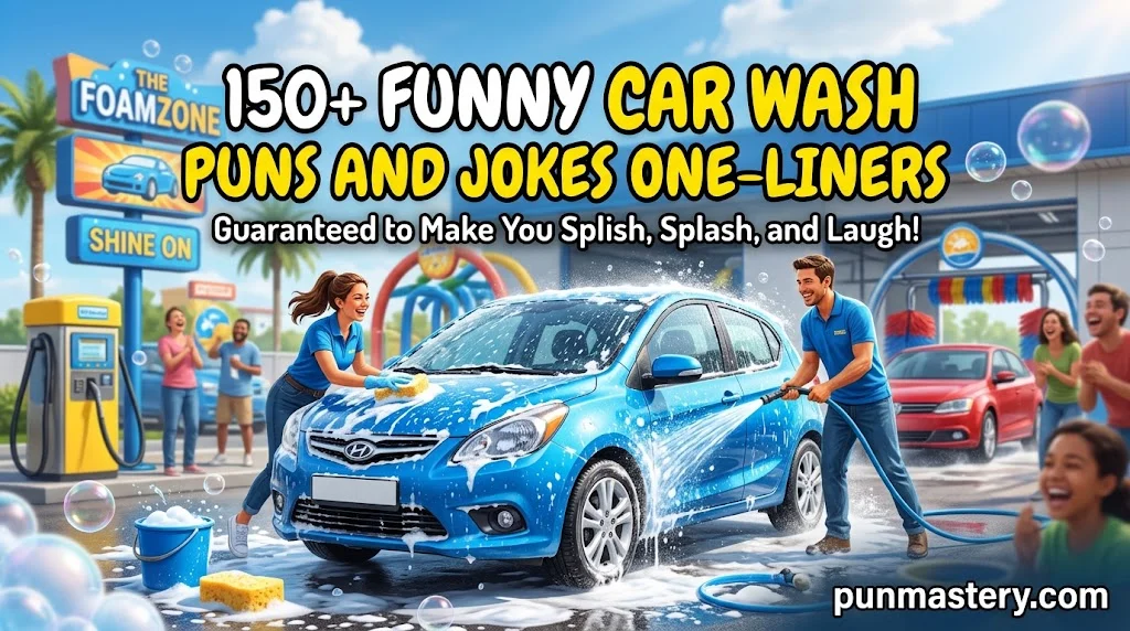 Funny Car Wash Puns and Jokes One-Liners
