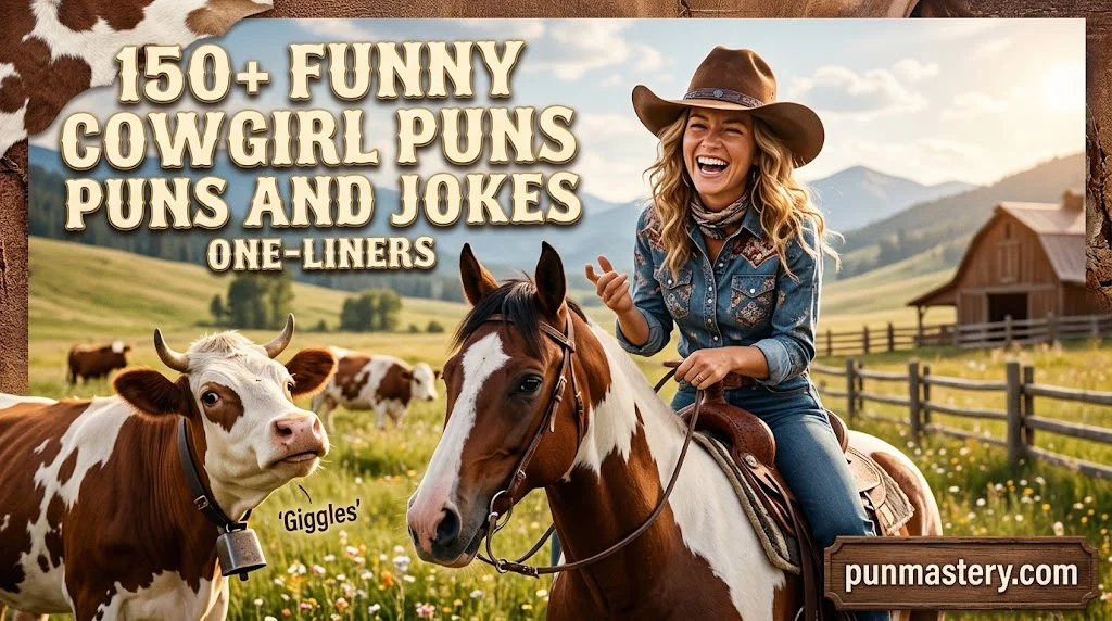 Funny Cowgirl Puns and Jokes One-Liners