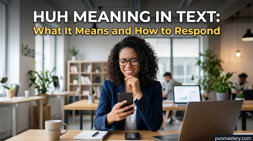 Huh Meaning in Text