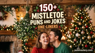 Mistletoe Puns and Jokes One-Liners